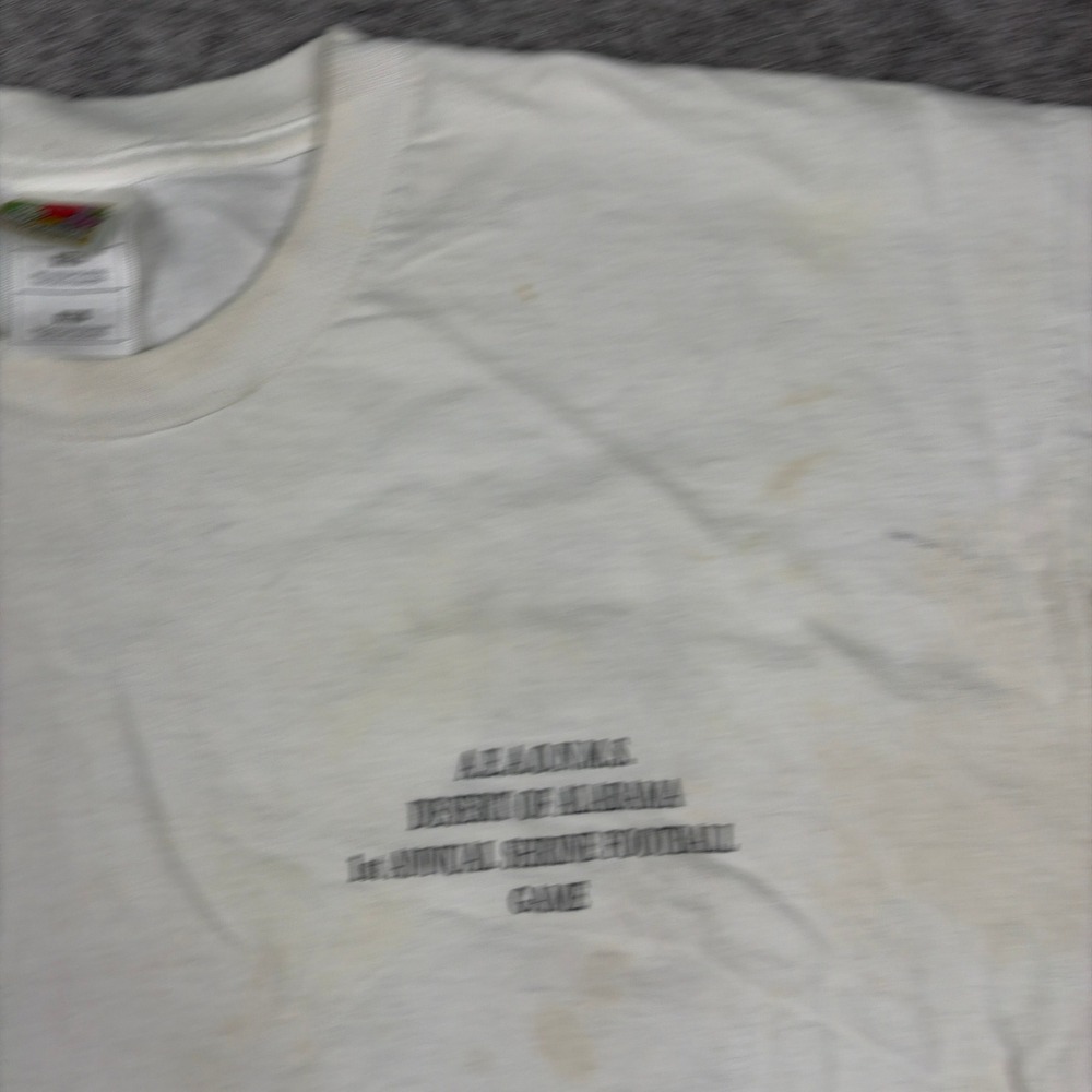Fruit of the Loom T-Shirt Mens XXL White Desert of Alabama Shrine Football Game - Picture 9 of 16